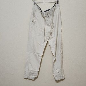 Banana Republic Cream Straight Fit Pants